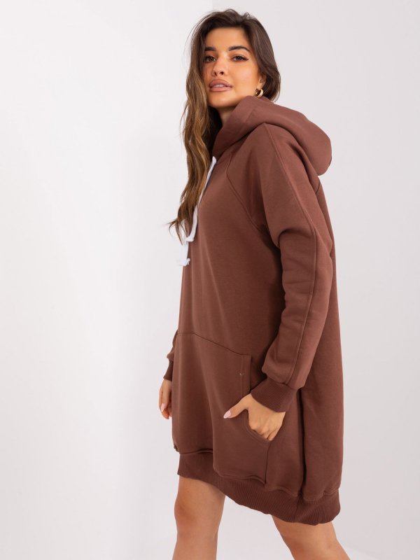 Bluza-EM-BL-704.99P-brązowy rozmiar - ONE SIZE