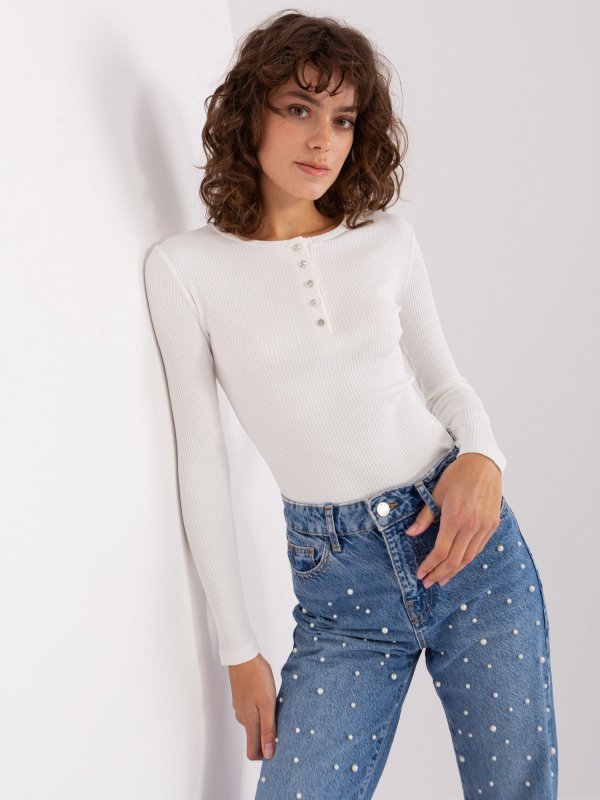 Bluzka-RV-BZ-9211.25P-ecru rozmiar - L/XL