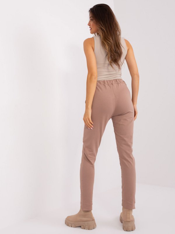 Spodnie dresowe-RV-DR-8370-1.57P-ciemny bezowy rozmiar - L/XL