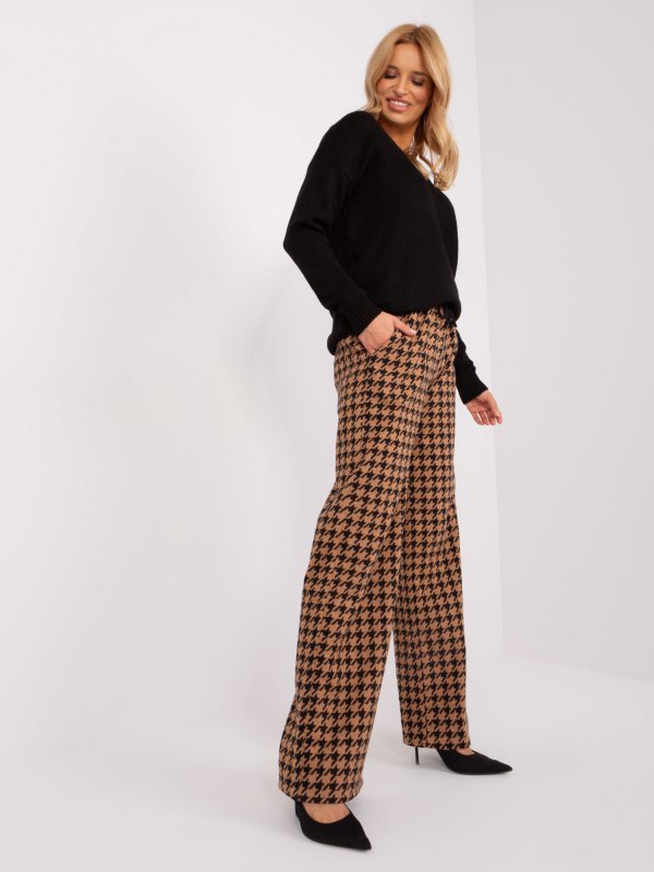 Spodnie-LK-SP-509429.87-camelowy rozmiar - L/XL
