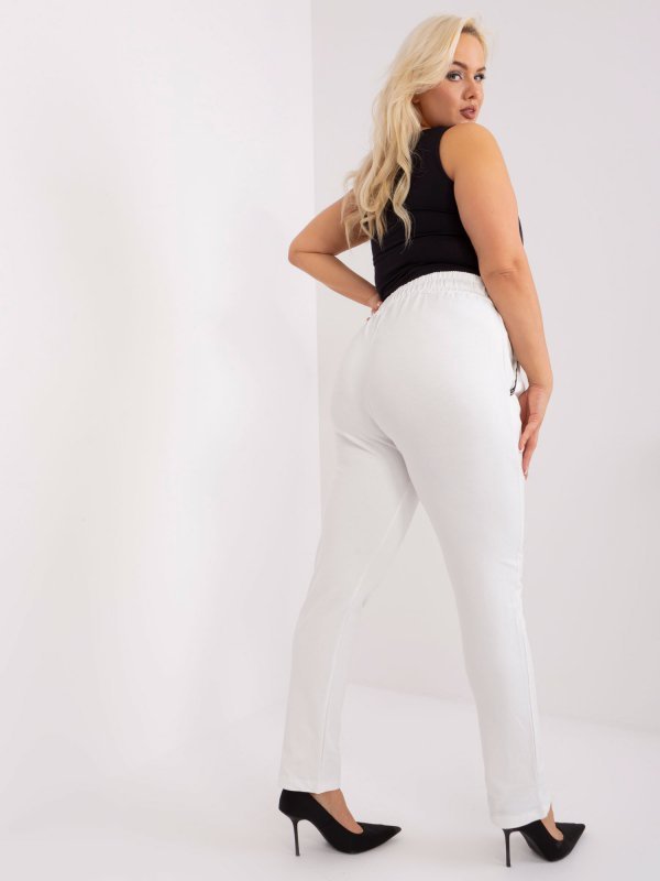 Spodnie dresowe-RV-DR-4765.52-ecru rozmiar - 3XL
