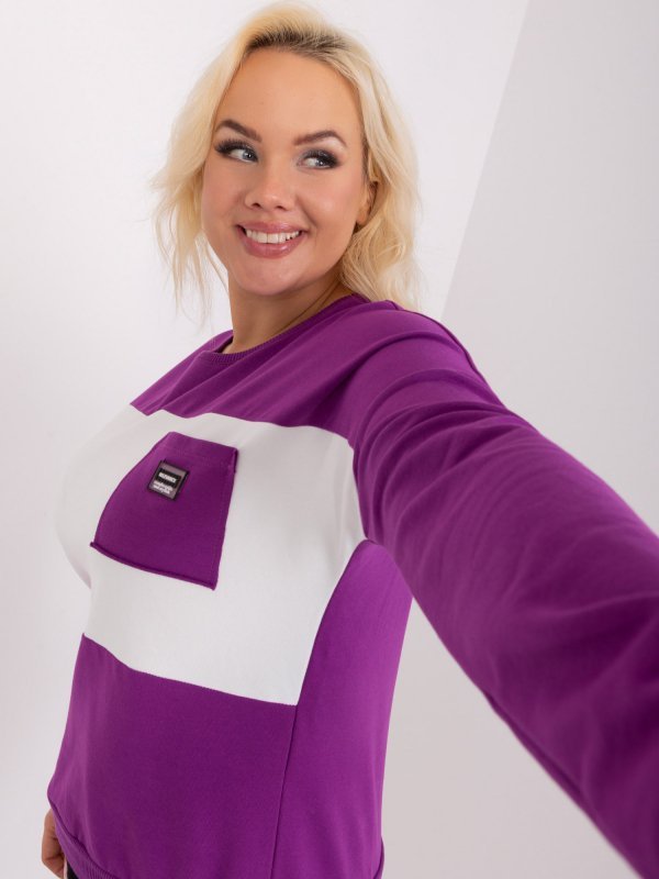 Bluzka-RV-BZ-9238.29-fioletowy rozmiar - ONE SIZE