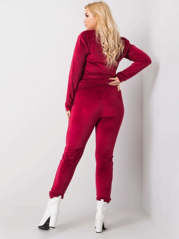 Komplet-RV-KMPL-6085.05-bordowy rozmiar - 2XL
