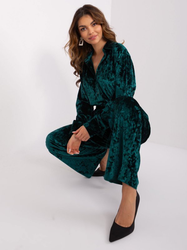 Komplet-LK-KMPL-509427.43-ciemny zielony rozmiar - S/M