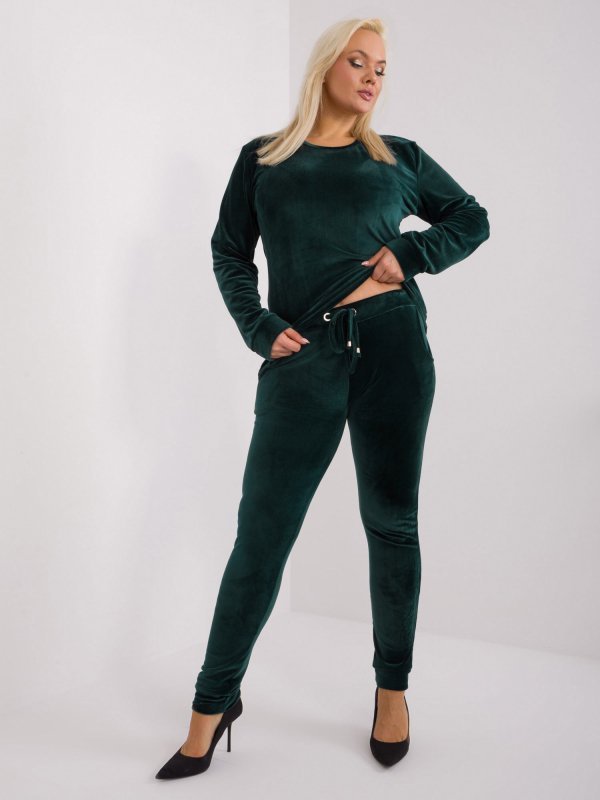 Komplet-RV-KMPL-6085.05-ciemny zielony rozmiar - 3XL