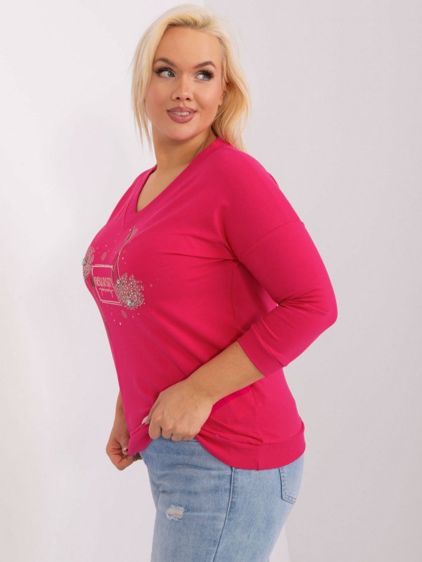 Bluzka-RV-BZ-9030.23X-fuksjowy rozmiar - ONE SIZE