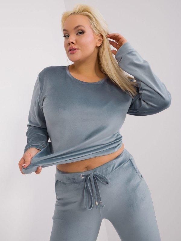 Komplet-RV-KMPL-6085.05-szaro-niebieski rozmiar - 3XL