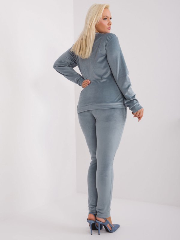 Komplet-RV-KMPL-6085.05-szaro-niebieski rozmiar - 3XL