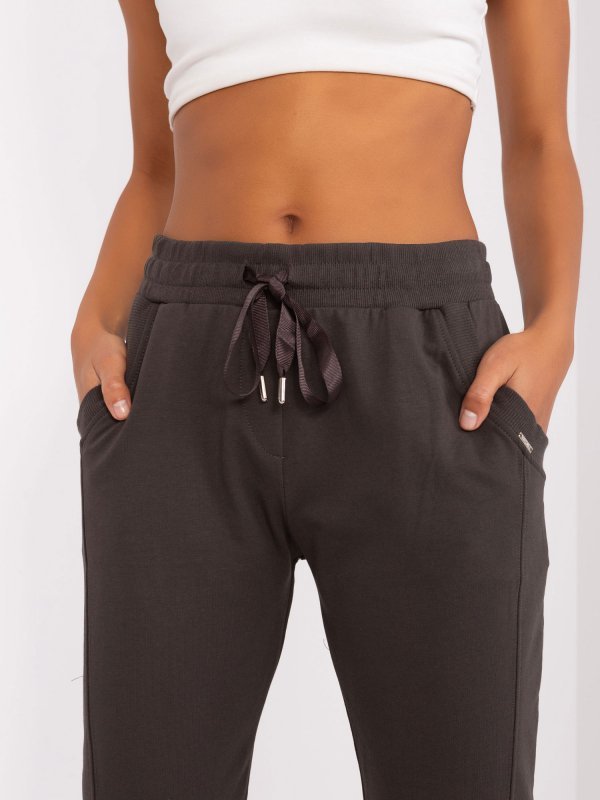 Spodnie dresowe-RV-DR-7517.22-khaki rozmiar - XL