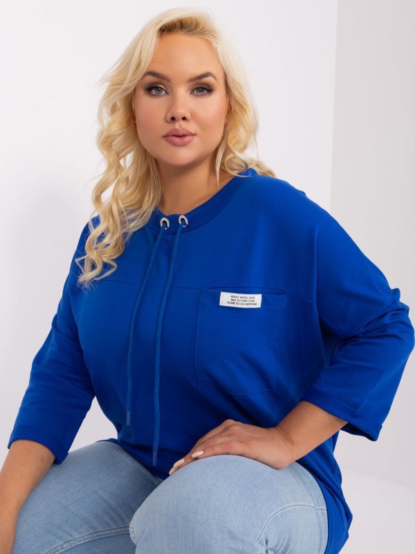Bluzka-RV-BZ-9071.79P-kobaltowy rozmiar - ONE SIZE