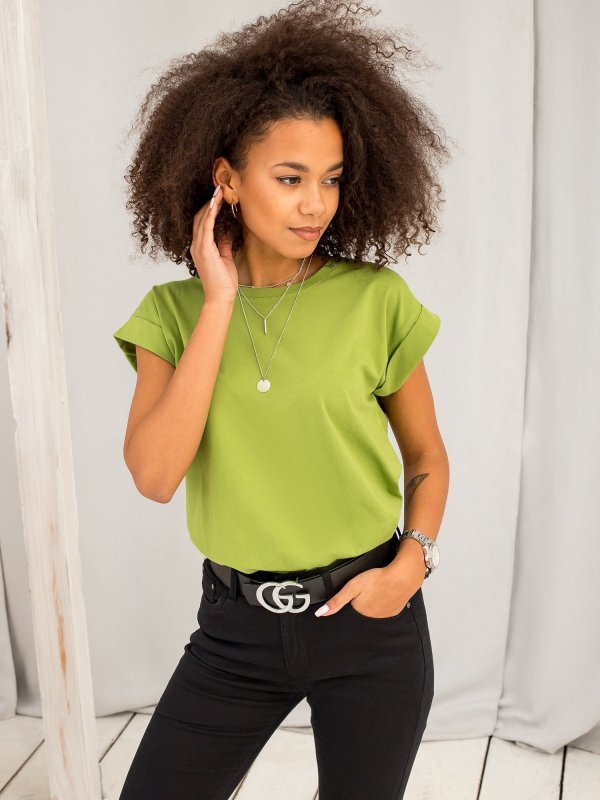 T-shirt-RV-TS-4833.26P-jasny zielony rozmiar - XS