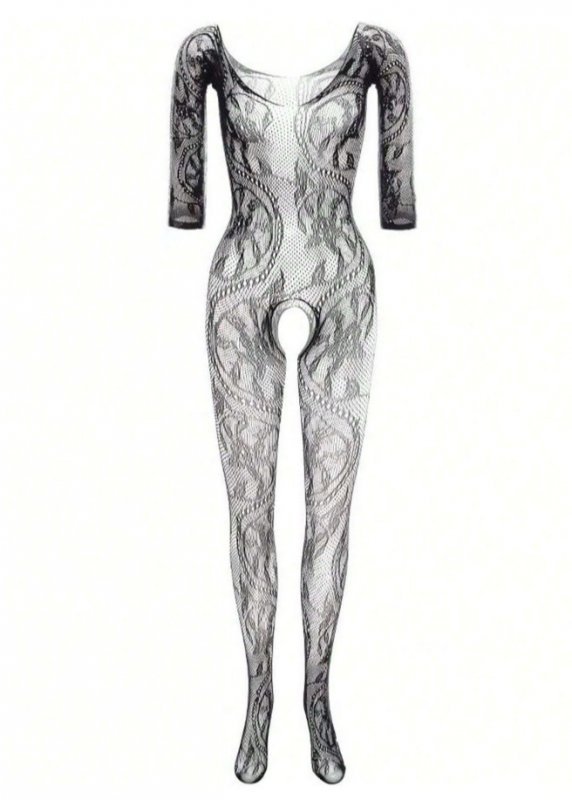 Bodystocking Abra Black CzarnyLC 17086 LivCo Corsetti Fashion  rozmiar - S/L