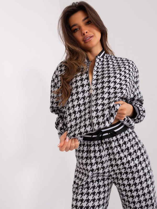 Komplet-LK-KMPL-509463-3.64-szaro-czarny rozmiar - S/M