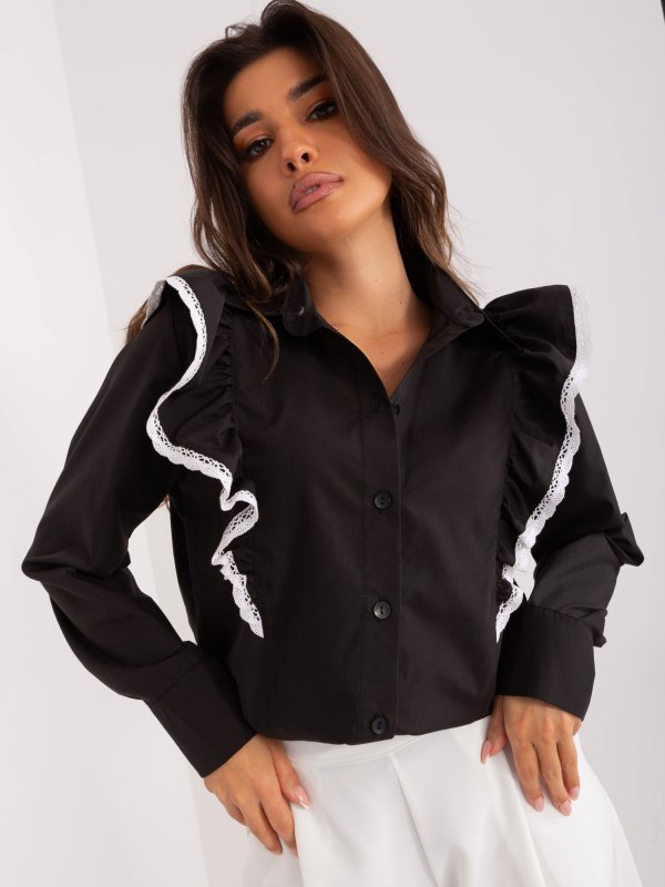 Koszula-LK-KS-509528.16-czarny rozmiar - L/XL