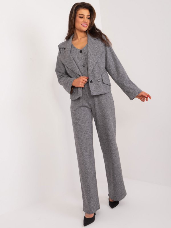 Marynarka-LK-MA-509562-1.03-szaro-czarny rozmiar - L/XL
