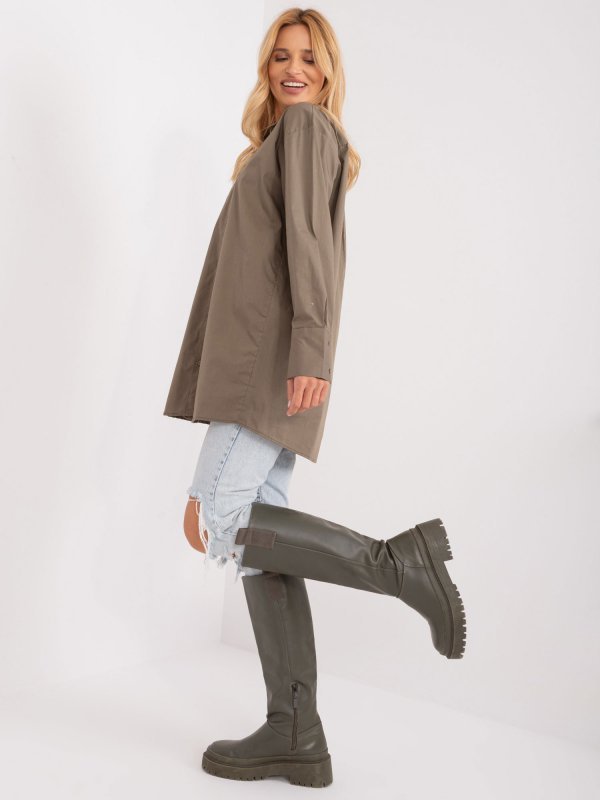 Koszula-BA-KS-0378.60-khaki rozmiar - L