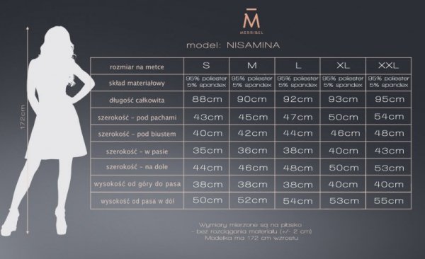 Sukienka Nisamina Turquoise rozmiar - M