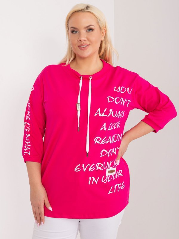 Bluzka-RV-BZ-9450.36-fuksjowy rozmiar - ONE SIZE