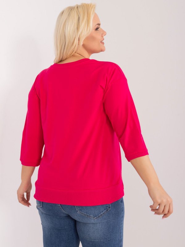 Bluzka-RV-BZ-9417.69-fuksjowy rozmiar - ONE SIZE