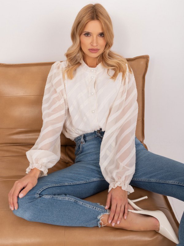Koszula-LK-KS-509588.98-jasny beżowy rozmiar - L/XL