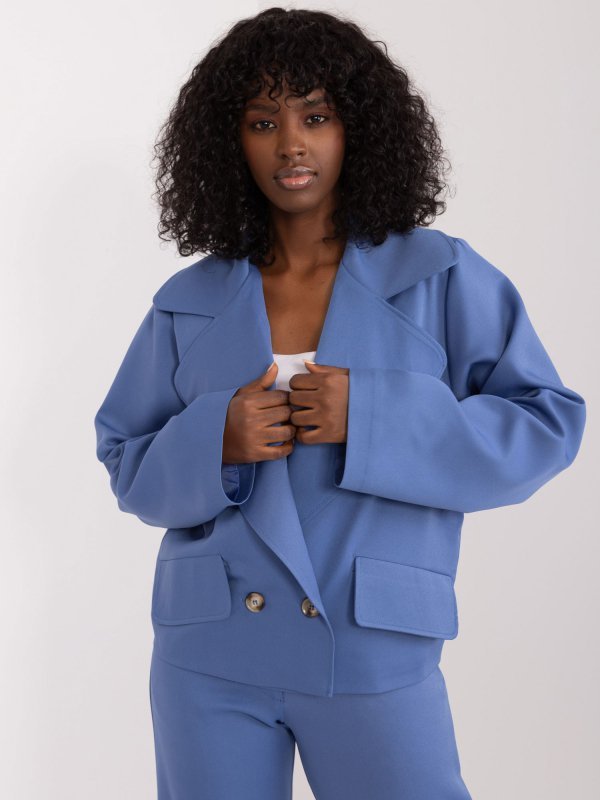 Marynarka-LK-MA-509578.20-szaro-niebieski rozmiar - L/XL