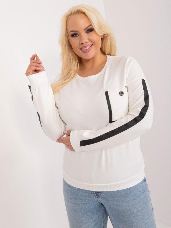 Bluzka-RV-BZ-9329.57-ecru rozmiar - ONE SIZE