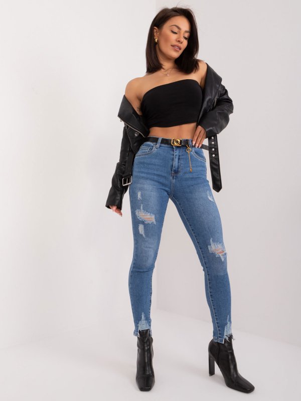 Spodnie jeans-PM-SP-J1330-14.31X-ciemny niebieski rozmiar - L