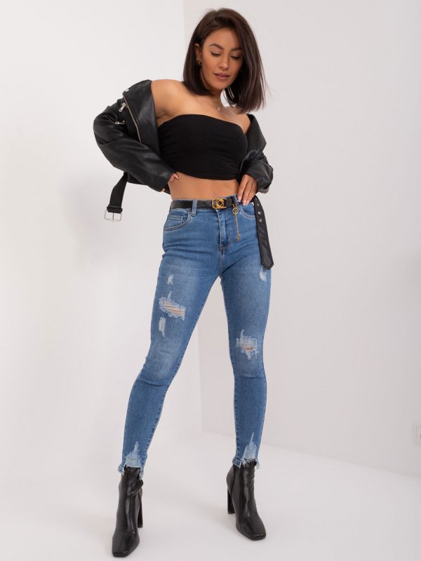Spodnie jeans-PM-SP-J1330-14.31X-ciemny niebieski rozmiar - XS