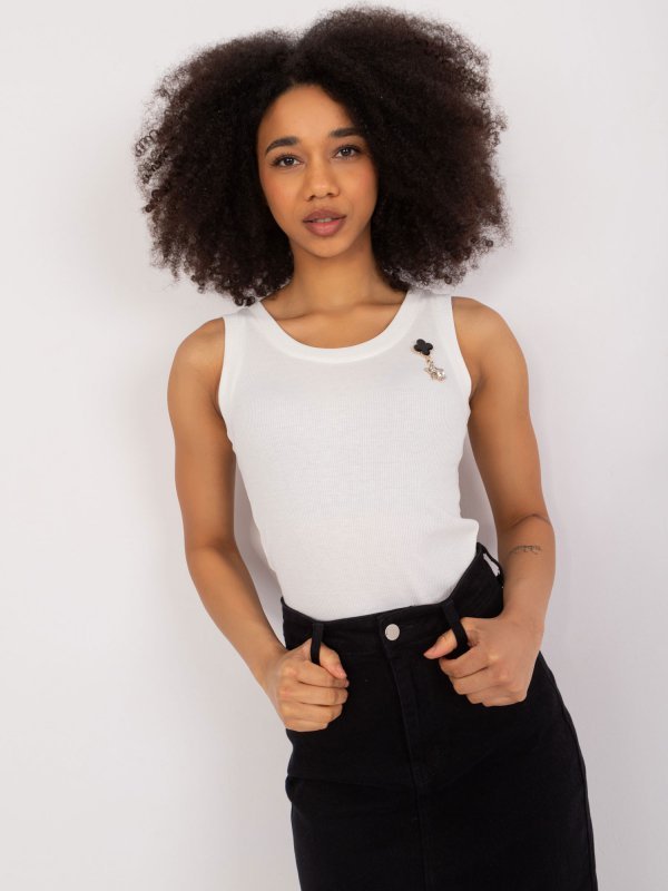 Top-LK-TP-509623.73-ecru rozmiar - S/M