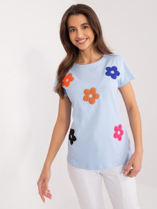 Bluzka-RV-BZ-9622.16X-jasny niebieski rozmiar - L/XL
