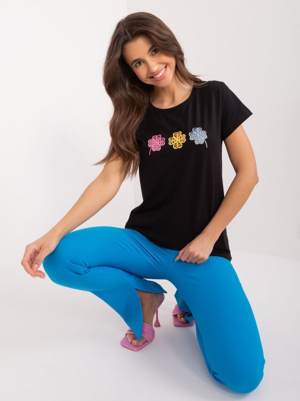 T-shirt-RV-TS-9666.05X-czarny rozmiar - S/M