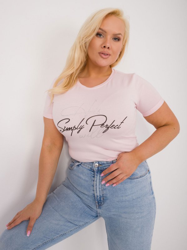 T-shirt-RV-TS-9481.60-jasny różowy rozmiar - ONE SIZE