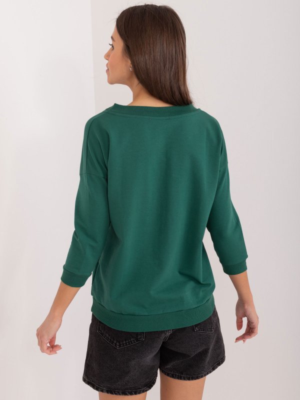 Bluzka-RV-BZ-9143.87P-ciemny zielony rozmiar - ONE SIZE