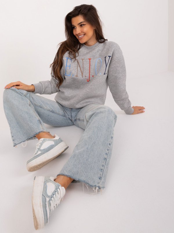 Bluza-D10606BA02565C-szary rozmiar - L