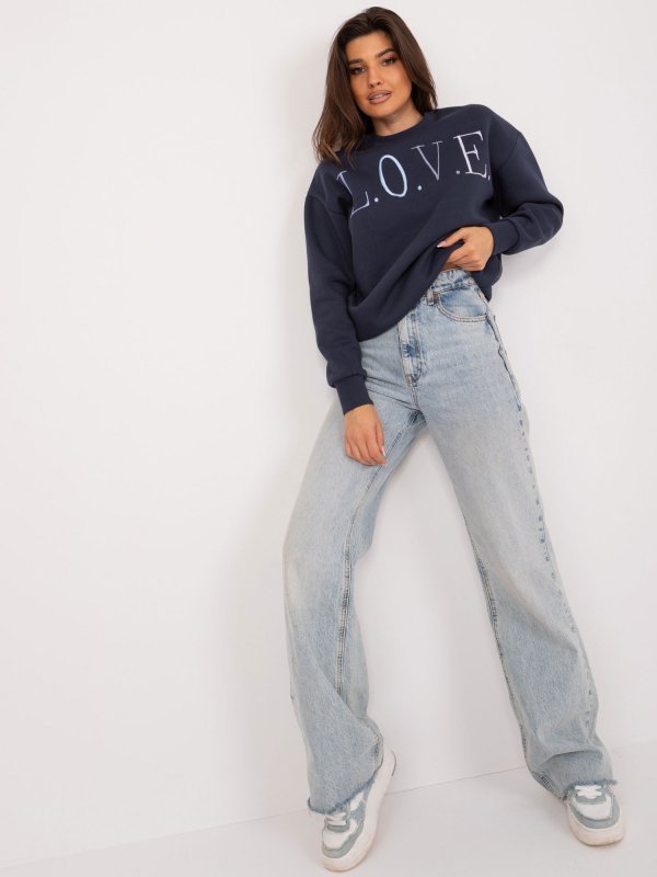 Bluza-D10606BA02565C-granatowy rozmiar - S