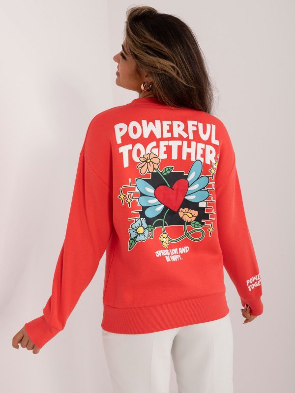 Bluza-D10600T02568E-koralowy rozmiar - M