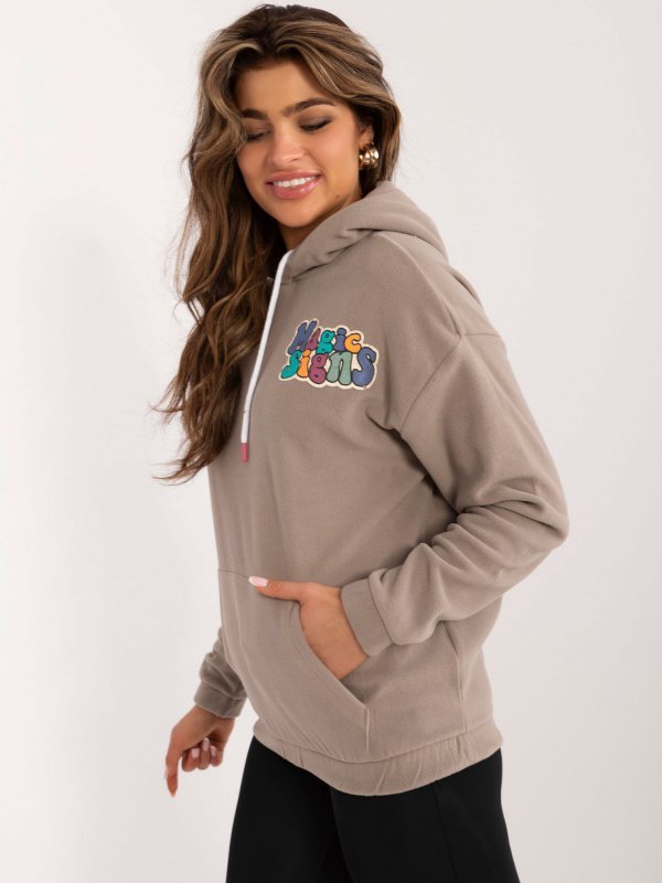 Bluza-D20005M02679A-ciemny bezowy rozmiar - M
