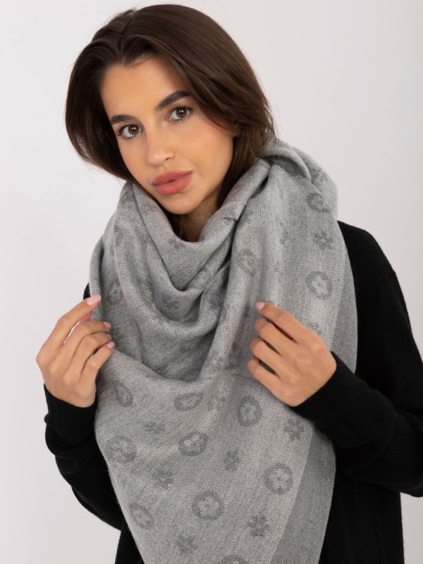 Szalik-AT-SZ-1701.61-szary rozmiar - ONE SIZE