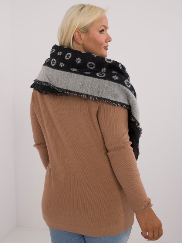 Szalik-AT-SZ-1701.61-szaro-czarny rozmiar - ONE SIZE