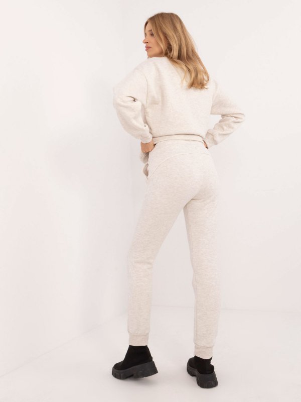 Spodnie dresowe-EM-DR-661.00-jasny beżowy rozmiar - ONE SIZE