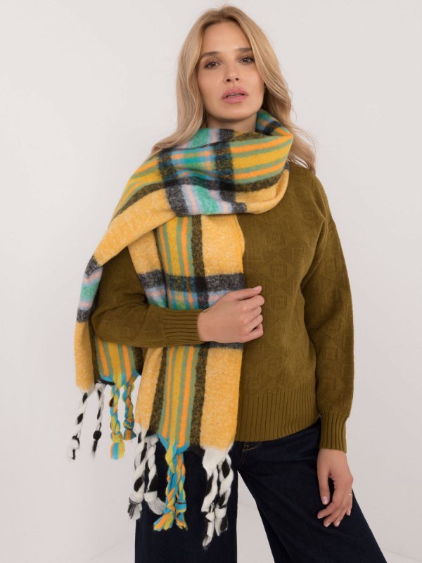 Szalik-AT-SZ-231501.49-ciemny żółty rozmiar - ONE SIZE