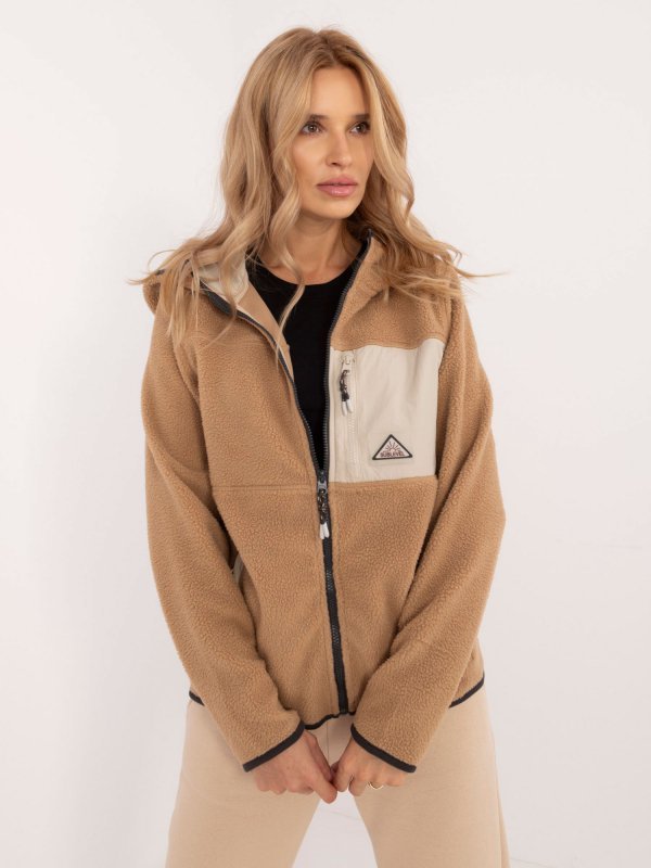 Bluza-D20001M02671A2-jasny brązowy rozmiar - L