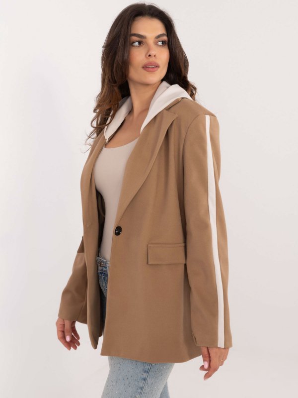 Marynarka-DHJ-MA-A8398.14X-camelowy rozmiar - ONE SIZE