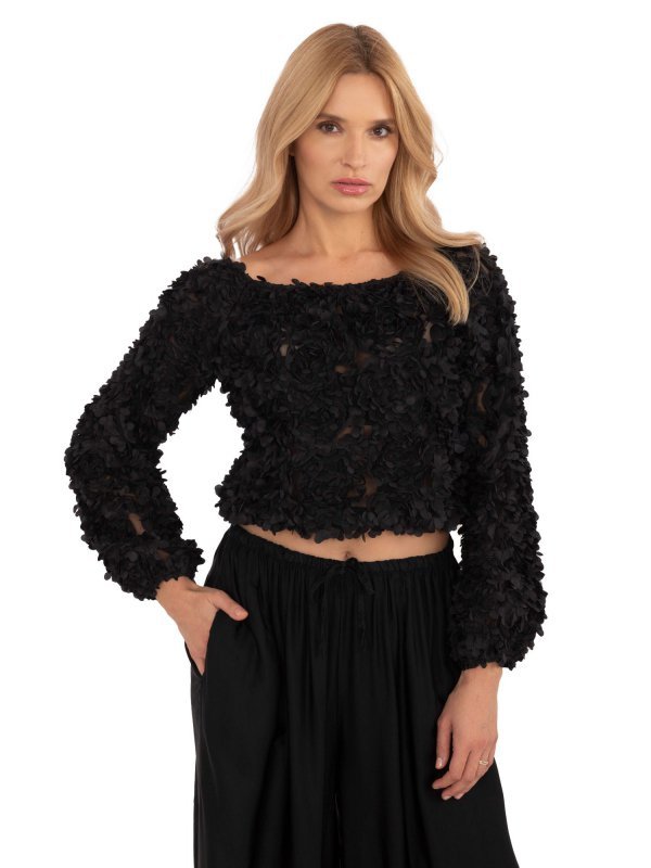 Bluzka-MI-BZ-26158.20-czarny rozmiar - ONE SIZE