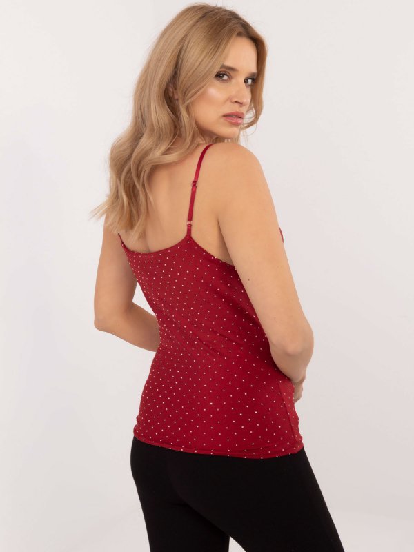 Top-DHJ-TP-20051.78-bordowy rozmiar - ONE SIZE