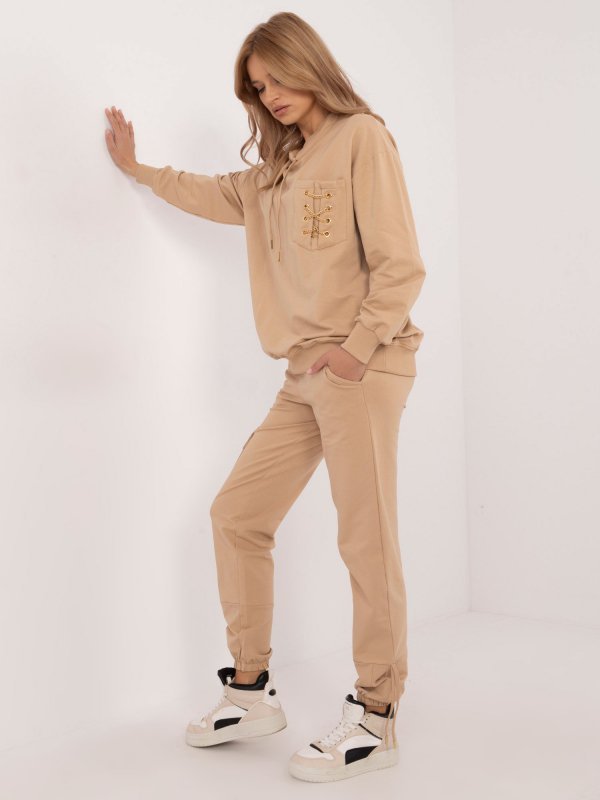 Komplet-CLM-KMPL-1278.08P-camelowy rozmiar - S