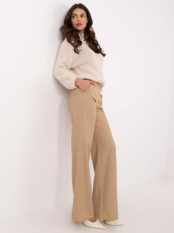 Spodnie-LK-SP-509758.06-camelowy rozmiar - 42
