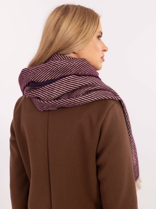 Szalik-AT-SZ-18301.19-bordowy rozmiar - ONE SIZE