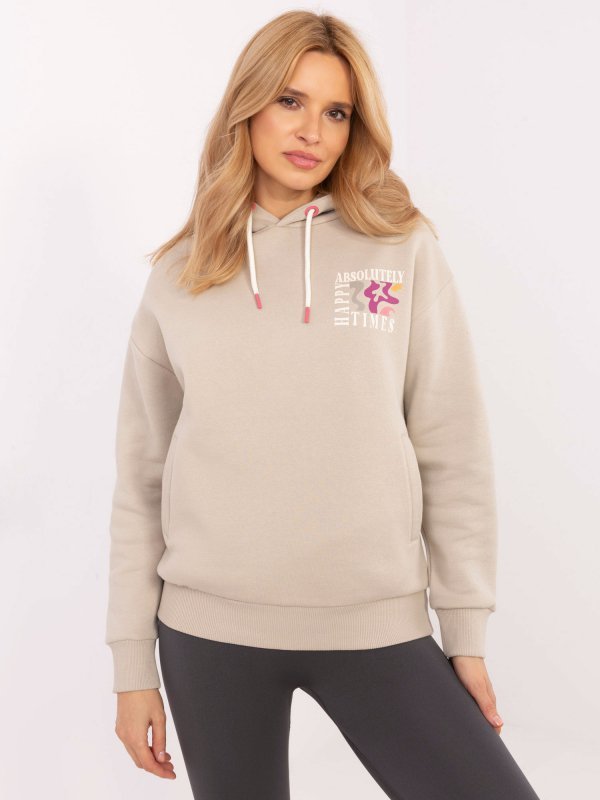 Bluza-D10600T02420M-beżowy rozmiar - XS