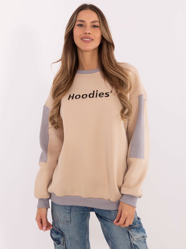 Bluza-EM-BL-983.10X-beżowy rozmiar - ONE SIZE